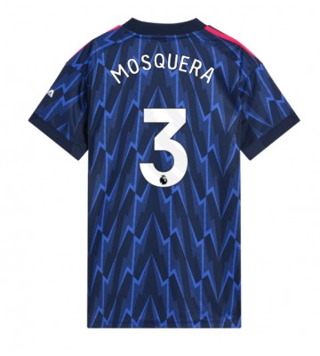 Arsenal Cristhian Mosquera #3 Bortatröja Kvinnor 2025-26 Kortärmad Arsenal Cristhian Mosquera #3 Bortatröja Kvinnor 2025-26 Kortärmad